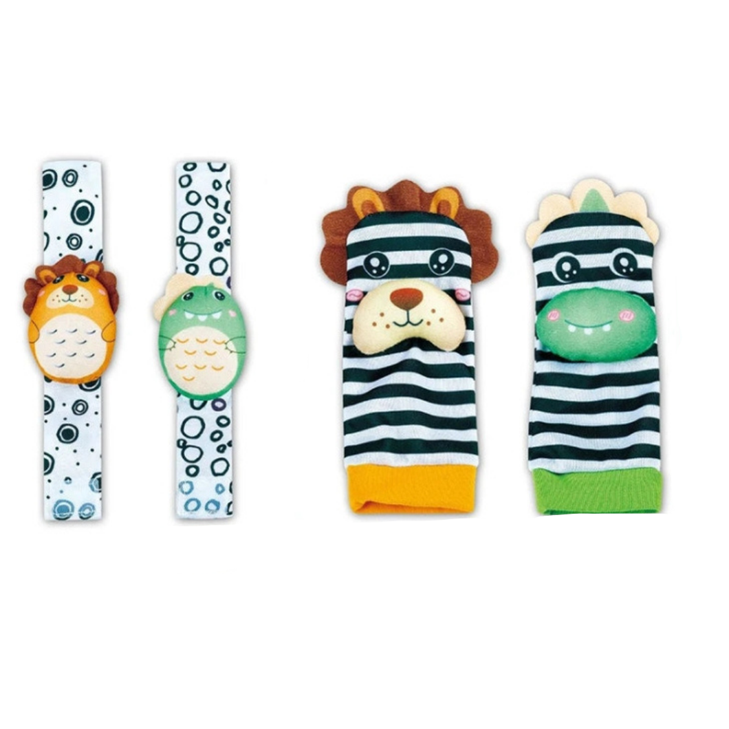 Chaussettes et hochets poignet  sensoriels